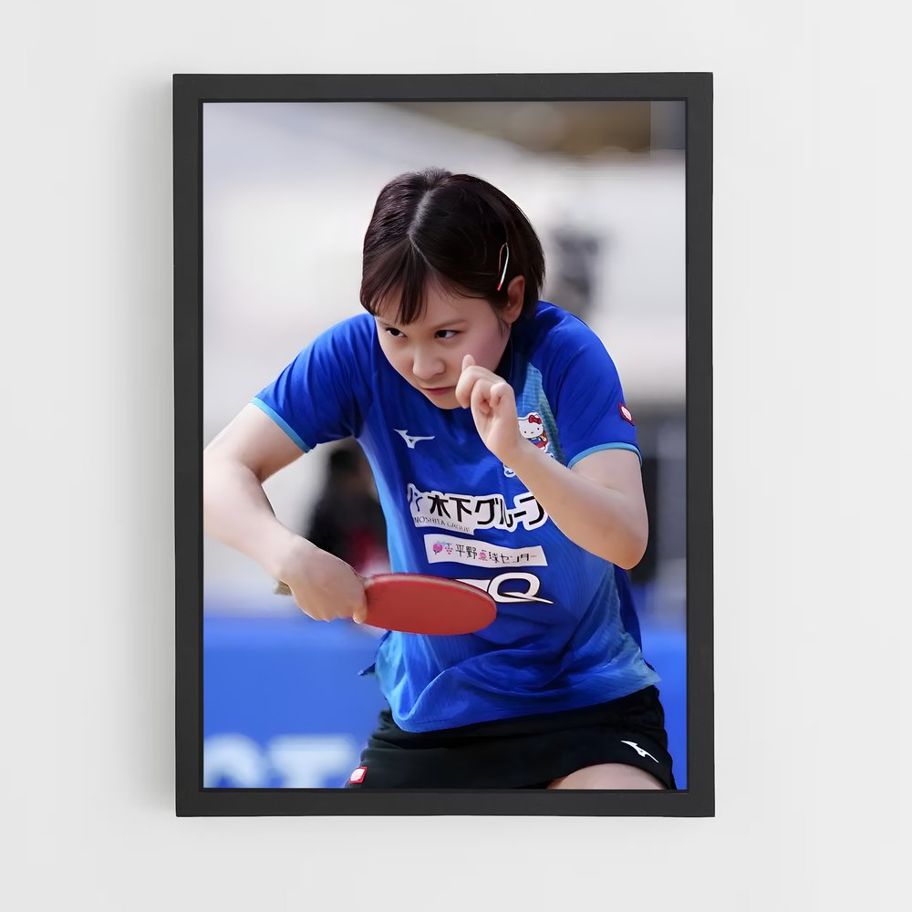 Poster Ping Pong Queen – affiche Tennis de table (vue 2)